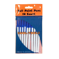 Medium Point Stick Pens Blue 10ct.