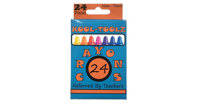 KOOL TOOLZ Premium Wholesale Crayons 24ct. 