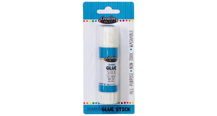 CREATIVE COLORS Jumbo Glue Sticks - Bulk Case of 48