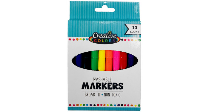 CREATIVE COLORS Washable Markers 10ct.