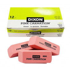 Dixon Pink Carnation Wedge Erasers