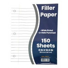 Wide Ruled Filler Paper - 150 Sheets
