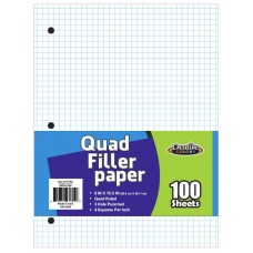 Quad Ruled Graph Paper 100 Sheets