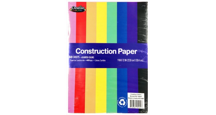 Construction Paper - 48 Sheets