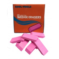 Bulk Pink Wedge Erasers 