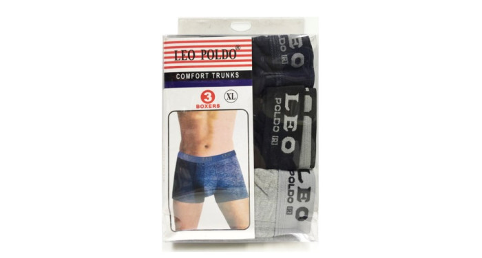 Leo Poldo 3pk. Boxers XLarge