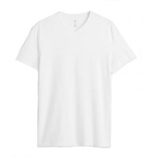 Men's White T-Shirts V-Neck Small