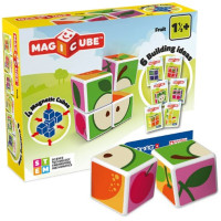 Geomag Magicube Fruit – 4 Magnetic Cubes | STEM Early Learning