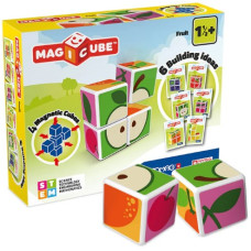 Geomag Magicube Fruit – 4 Magnetic Cubes | STEM Early Learning
