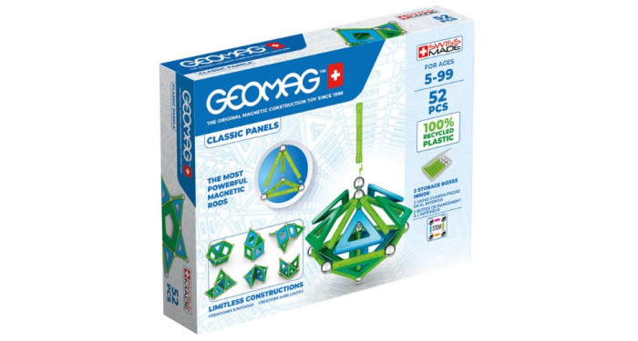 Geomag Classic Magnetic Panels – 52 Pieces