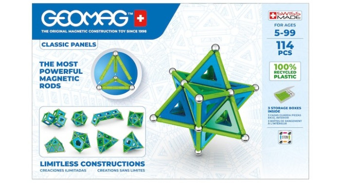 Geomag Green Line Panels – 114 Pieces
