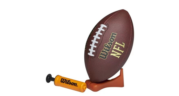 Wilson NFL JR Football with Pump & Tee