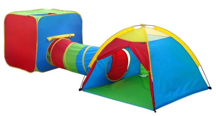Play Tent 3 in 1 Tunnel, Cube and Dome