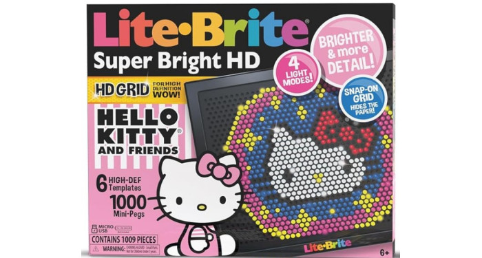 Lite Brite Super Bright HD Hello Kitty Set
