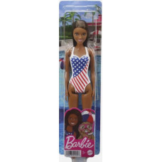 Barbie Flag Beach Barbie Brunette Doll