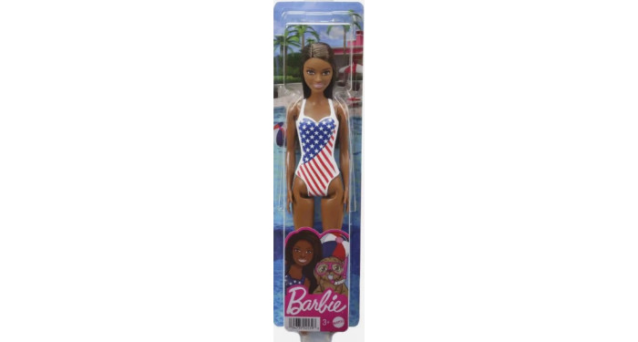 Barbie Flag Beach Barbie Brunette Doll