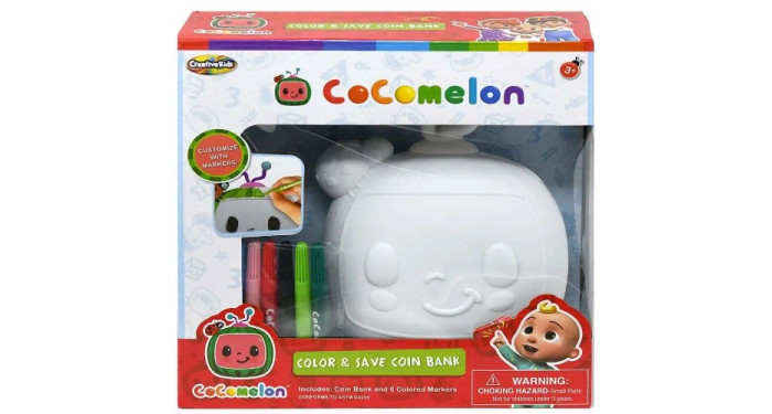 Cocomelon Paint Your Own Coin Bank Cocomelon Paint Your Own Coin Bank