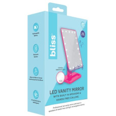 Bliss LED Vanity Mirror W/Built In Bluetooth Speaker in Pink