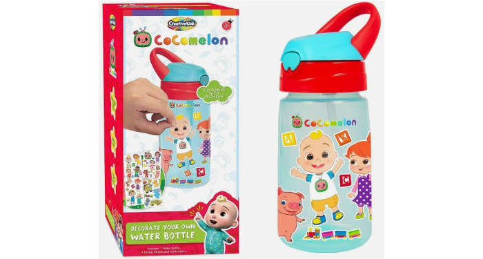Cocomelon Decorate Your Own Water Bottle with Markers Cocomelon Decorate Your Own Water Bottle with Markers