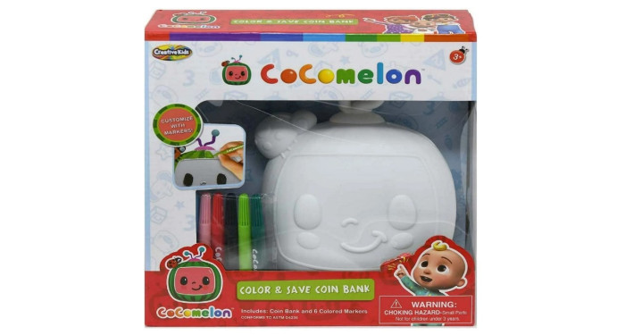 Cocomelon Paint Your Own Coin Bank