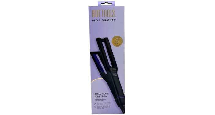 Hot Tools Pro Signature Dual Plate Charcoal Ceramic Flat Iron