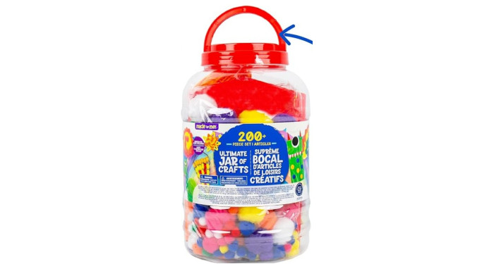 Made By Me Ultimate Jar of Crafts 200+ Pcs. Made By Me Ultimate Jar of Crafts 200+ Pcs.