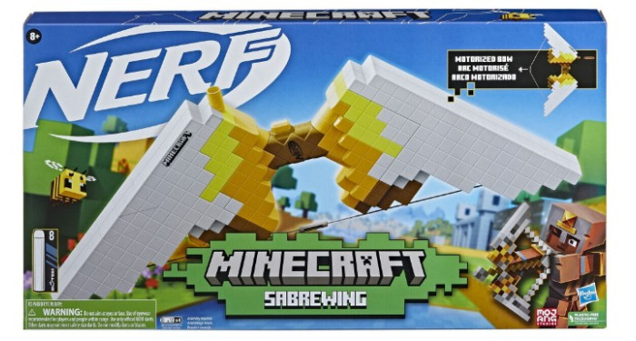 Nerf Minecraft Sabrewing Motorized Blaster Bow