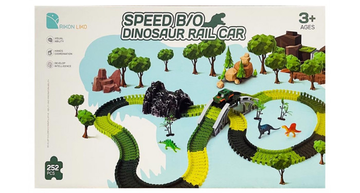 B/O Dinosaur Rail Car 252 Pcs.