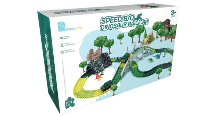 B/O Dinosaur Rail Car 213 Pcs.