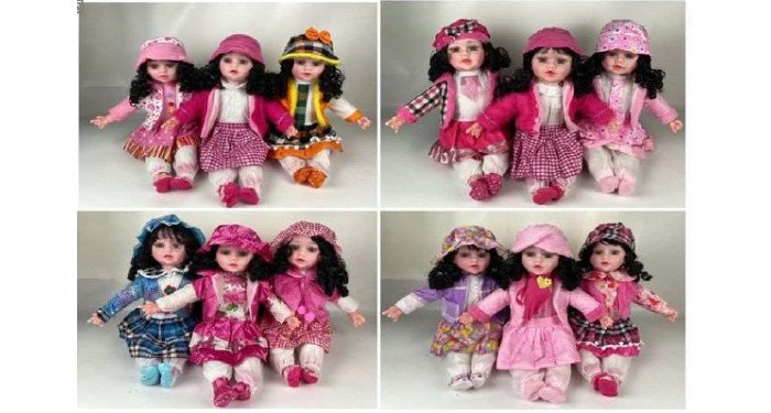 25" PP Cotton Doll Assorted with Music