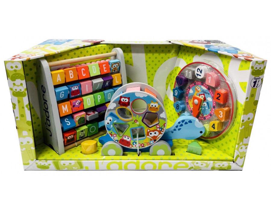 J’adore Wood 3 in 1 Baby Gift Set