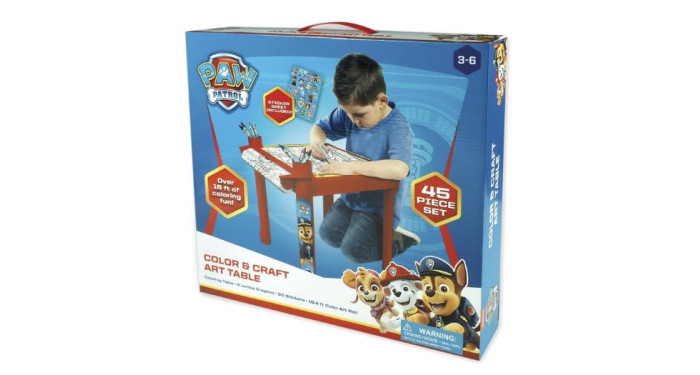 Paw Patrol Color & Craft Art Table