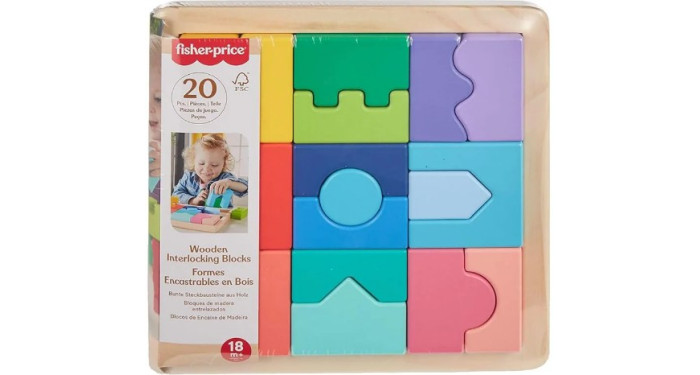 Fisher-Price DDC Wooden Interlocking Blocks Fisher-Price DDC Wooden Interlocking Blocks