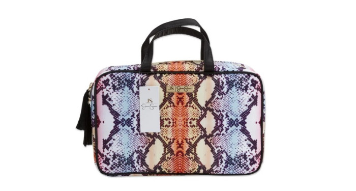 Jessica Simpson Snakeskin Print Weekender Bag