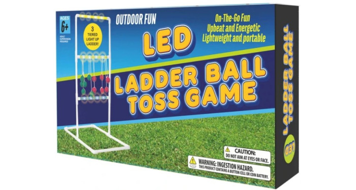 LED Ladder Ball Toss Game Set