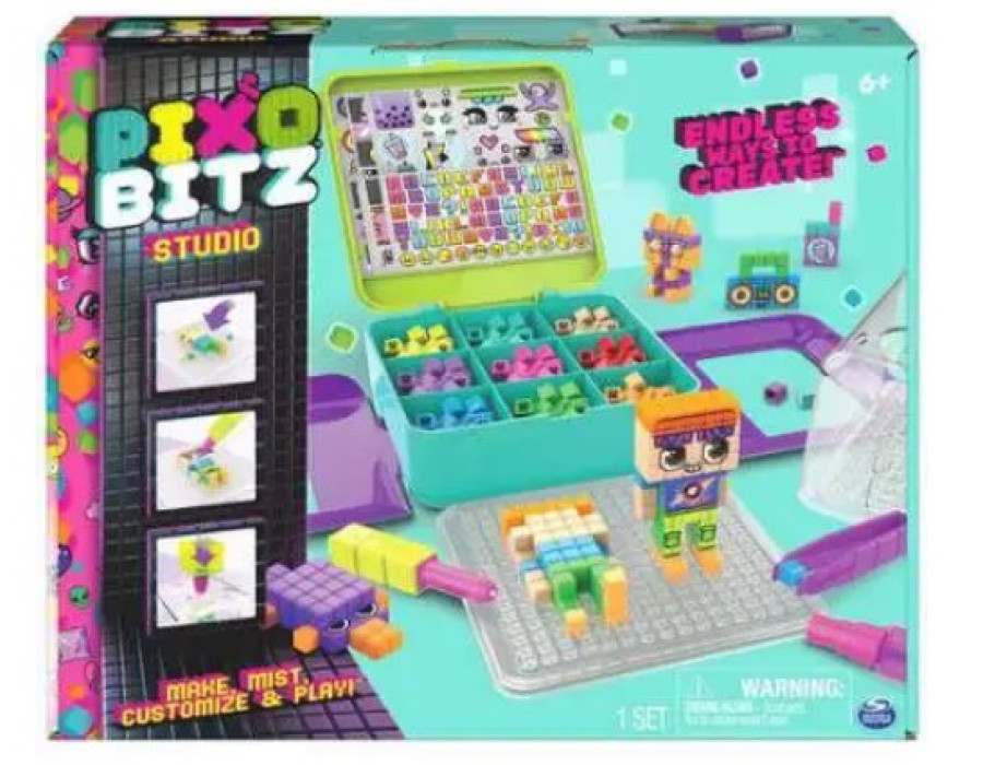 Pixobitz Studio 500 Water Fuse Beads, Decos And Accessories, Makes 3D Creations Without Heat Creative Activity STEM Arts And Crafts Kids' Toys For Ages 6 And Up