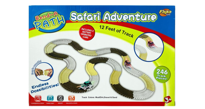 B/O Safari Adventure Track 246 Pcs.