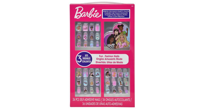 Barbie 36pk Press on Nails