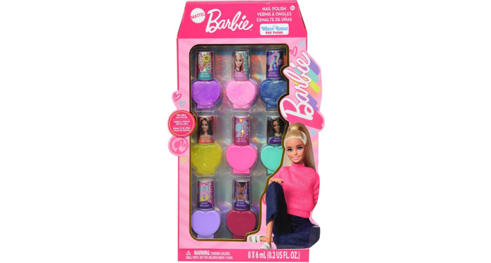 Barbie 8Pk Nail Polish