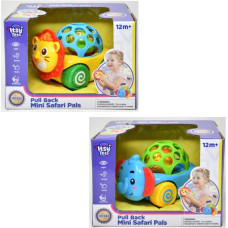 Itsy Tots Pull Back Mini Safari Pals – Lion & Elephant