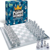 Gamie Glass 10" Chess Set