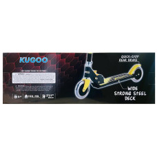 Kugoo 28" Black Scooter w/ Light up Wheels