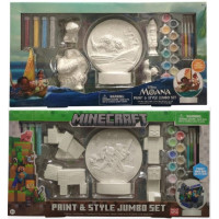 Minecraft and Moana Print & Style Jumbo Art Set