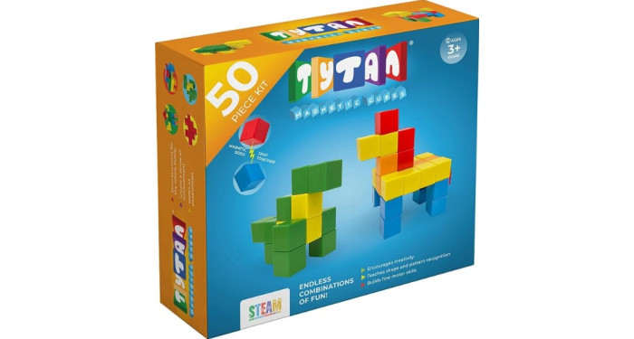 Tytan Tiles 50‑Piece Magnetic Cubes Tytan Tiles 50‑Piece Magnetic Cubes