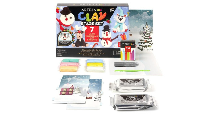Arteza 79 Pc. Kids Winter Wonderland Clay Kit