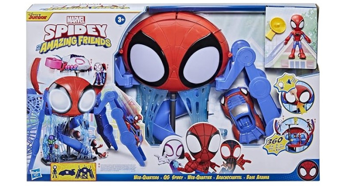 Spidey and His Amazing Friends Web-Quarters Playset