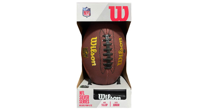 Wilson NFL JR Football with Pump & Tee