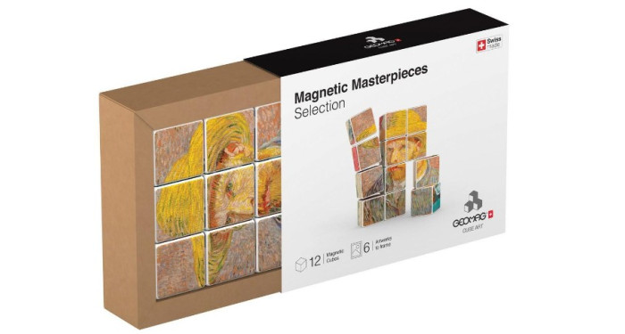 Geomag Cube Art Magnetic Masterpieces Selection - 6 Artworks