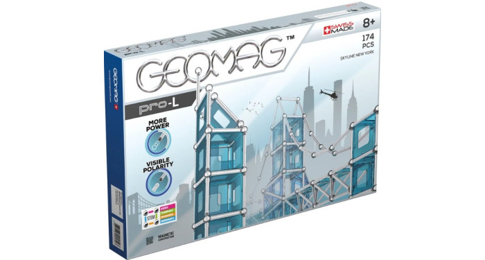Geomag™ PRO L Magnetic Building Set – 174 Pieces