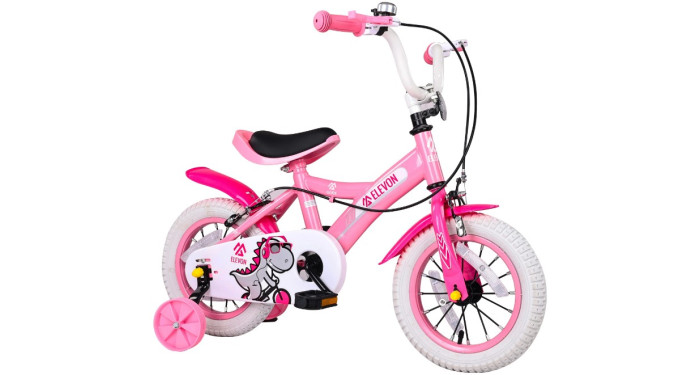 18" Elevon Dinos Pink Kids Bike